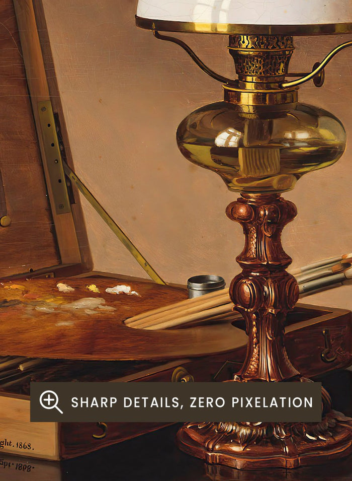 "Still Life in the Atelier" Art Print_Sugar & Canvas_Ferdinand von Wright