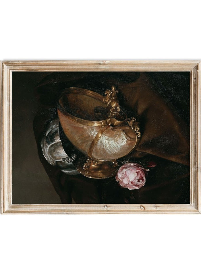 "Still Life with a Nautilus Goblet" Art Print_Sugar & Canvas_Anonymous