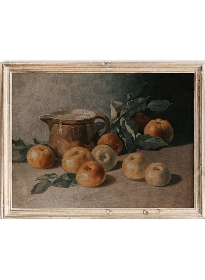 "Still Life with Apples" Art Print_Sugar & Canvas_Walter Stoitzner