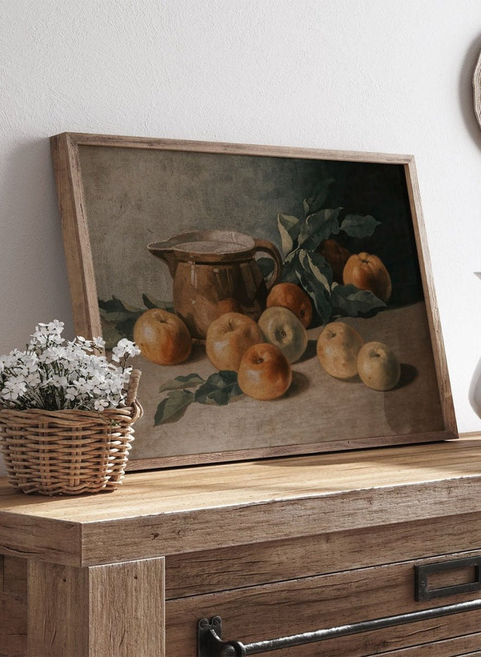 "Still Life with Apples" Art Print_Sugar & Canvas_Walter Stoitzner