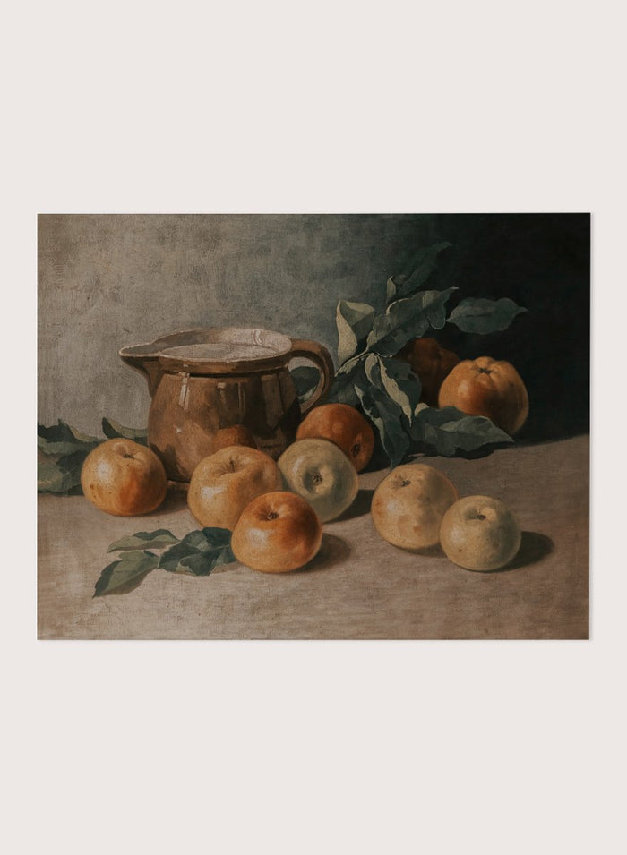 "Still Life with Apples" Art Print_Sugar & Canvas_Walter Stoitzner