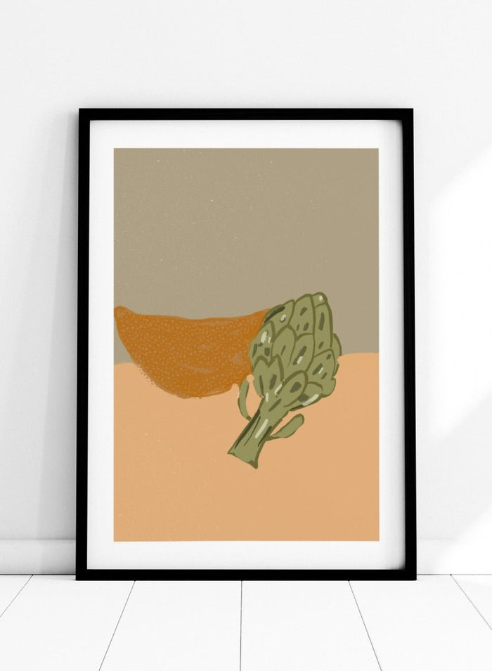 'Still Life with Artichoke' Aesthetic Art Print_Sugar & Canvas_Sugar & Canvas
