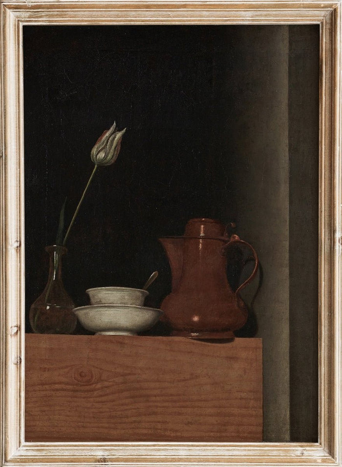 "Still Life with Jug and Tulip" Art Print_Sugar & Canvas_Anna Maria Punz