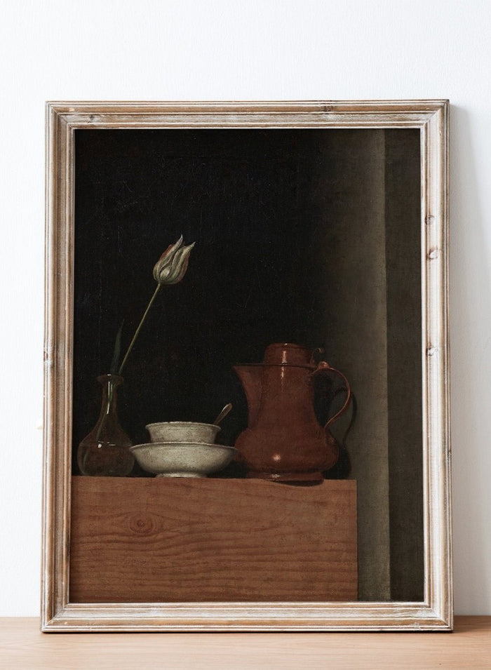 "Still Life with Jug and Tulip" Art Print_Sugar & Canvas_Anna Maria Punz
