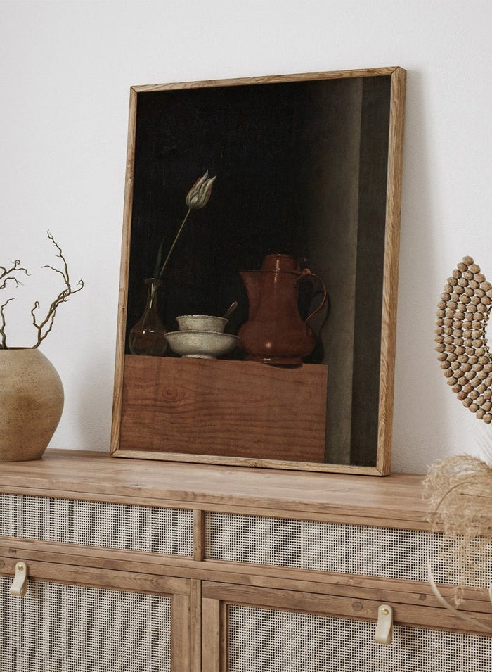 "Still Life with Jug and Tulip" Art Print_Sugar & Canvas_Anna Maria Punz
