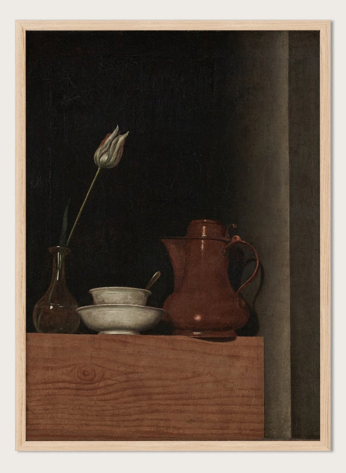 "Still Life with Jug and Tulip" Art Print_Sugar & Canvas_Anna Maria Punz