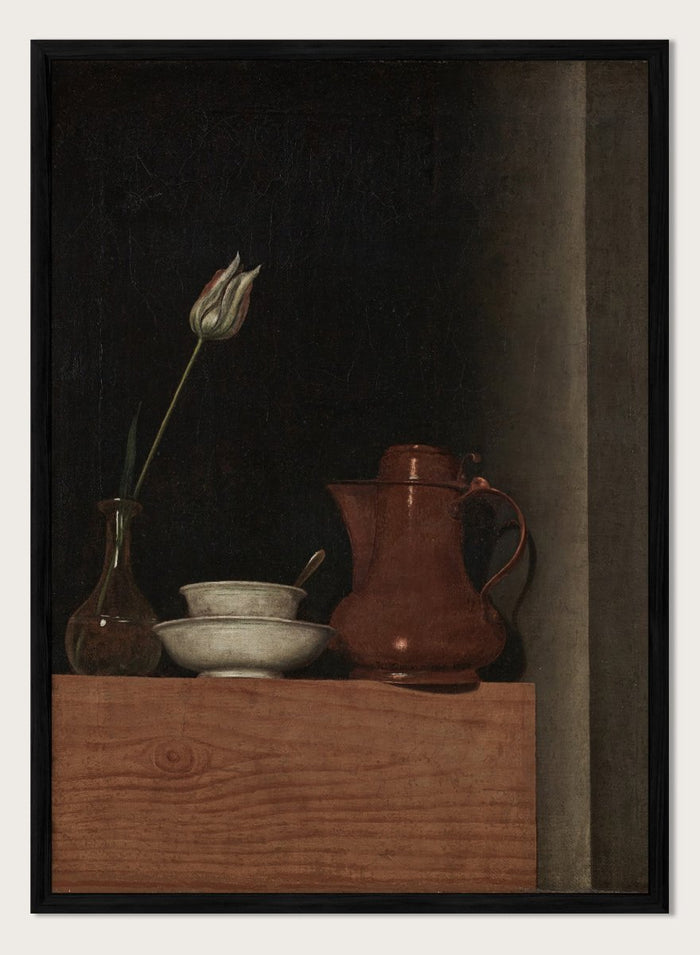 "Still Life with Jug and Tulip" Art Print_Sugar & Canvas_Anna Maria Punz