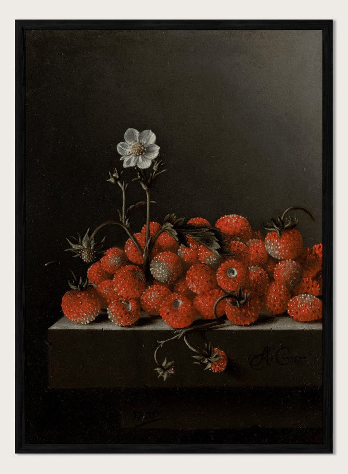 "Still Life with Wild Strawberries" Art Print_Sugar & Canvas_Adriaen Coorte