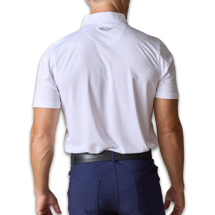 Straight Down Olympic Golf Polo White - SP26 Men