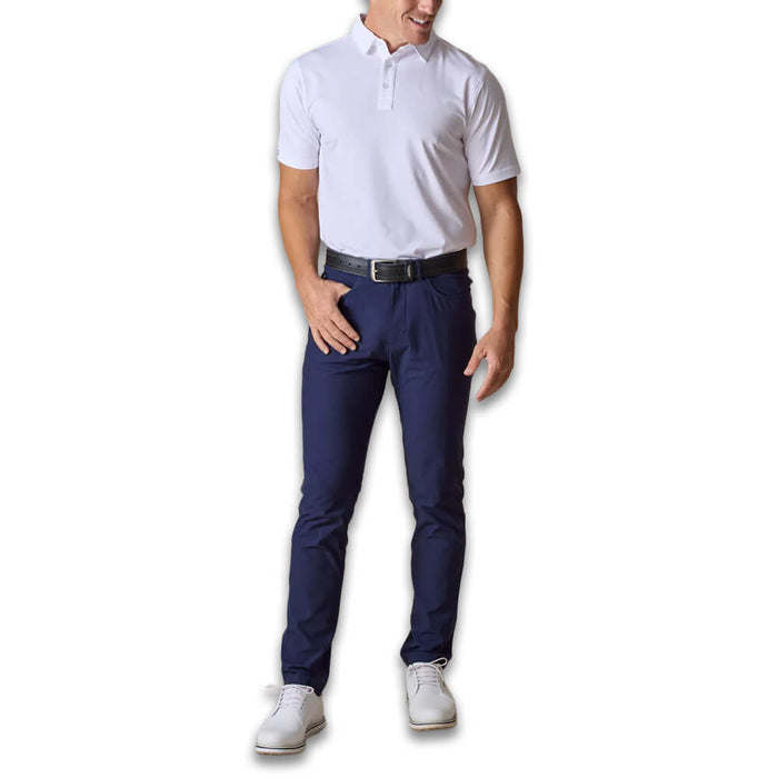 Straight Down Olympic Golf Polo White - SP26 Men
