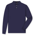 Straight Down Stearns Longsleeve Golf Polo New Indigo - SP26 Men