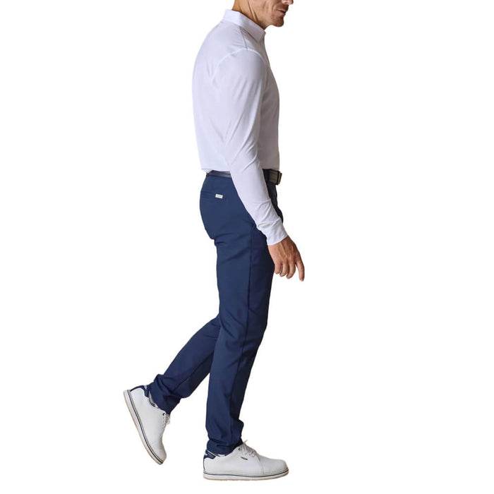 Straight Down Stearns Longsleeve Golf Polo White - SP26 Men