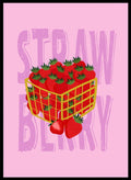 ‘Strawberry Basket’ Aesthetic Art Print_Sugar & Canvas_Sugar & Canvas