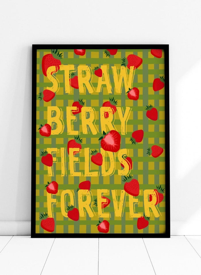‘Strawberry Fields’ Aesthetic Art Print_Sugar & Canvas_Sugar & Canvas