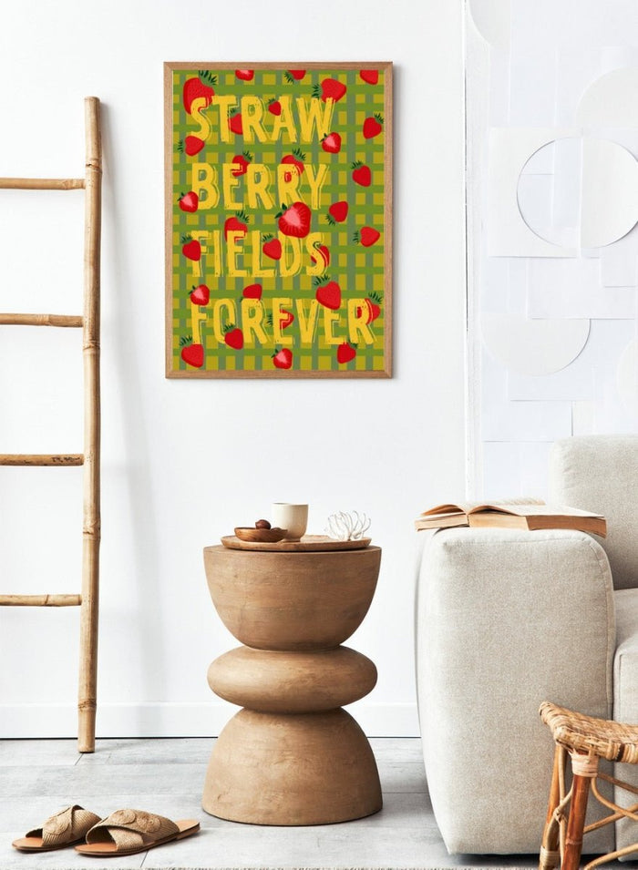 ‘Strawberry Fields’ Aesthetic Art Print_Sugar & Canvas_Sugar & Canvas