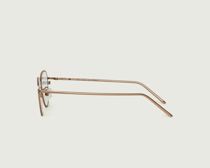 Nickel::Suki Eyeglasses cateye Brown metal side