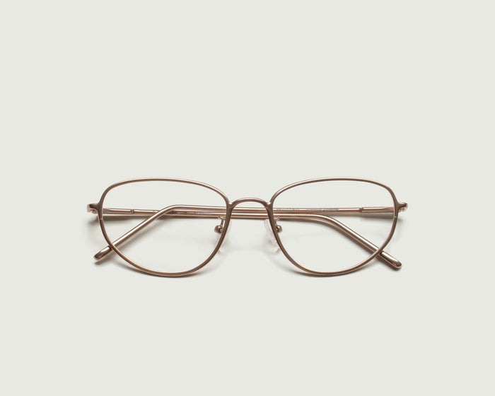 Nickel::Suki Eyeglasses cateye Brown metal top