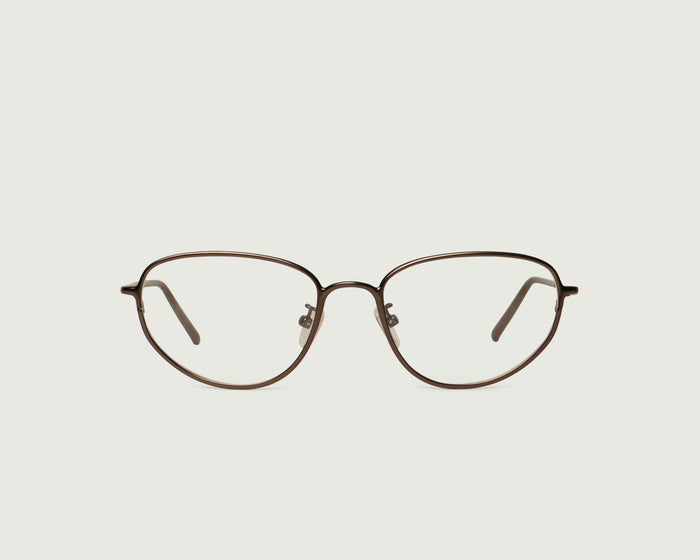 Brass::Suki Eyeglasses cateye Brown metal front