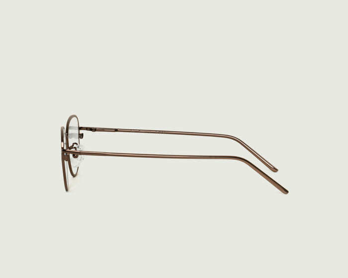 Brass::Suki Eyeglasses cateye Brown metal side