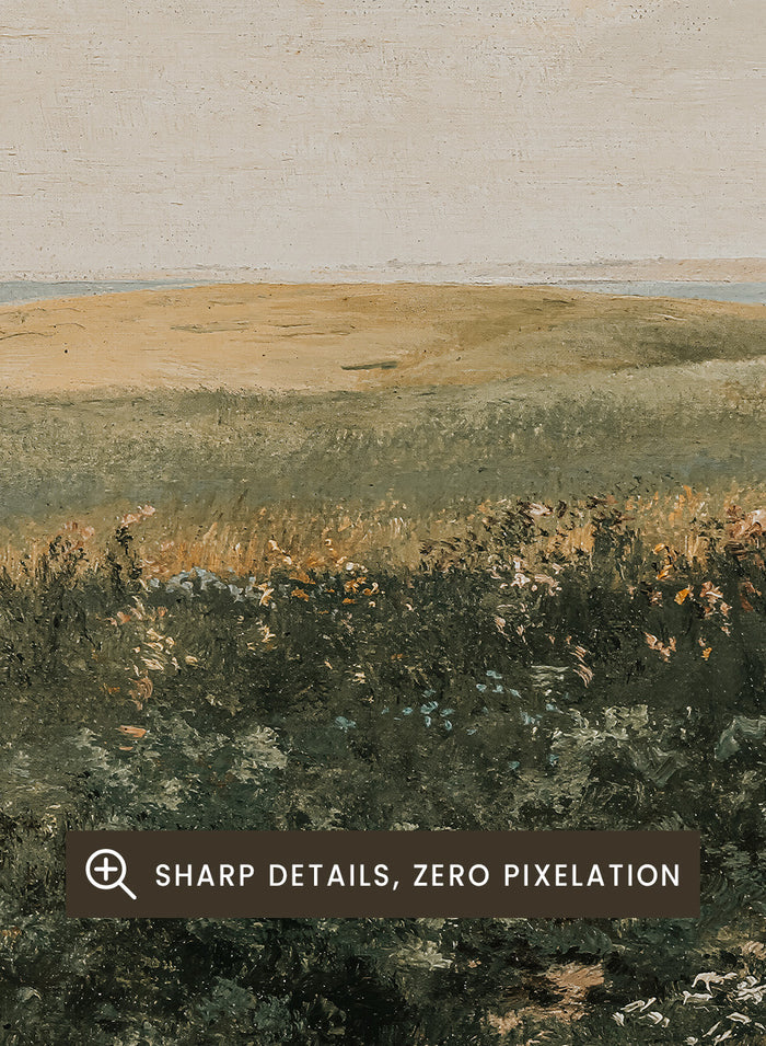 "Summer Landscape with Rolling Fields" Art Print