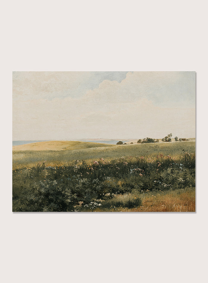 "Summer Landscape with Rolling Fields" Art Print