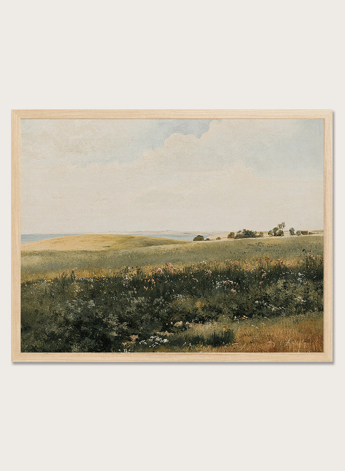"Summer Landscape with Rolling Fields" Art Print