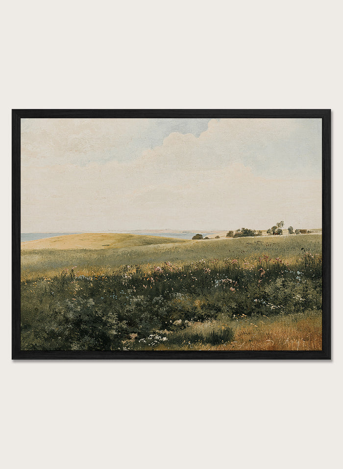 "Summer Landscape with Rolling Fields" Art Print