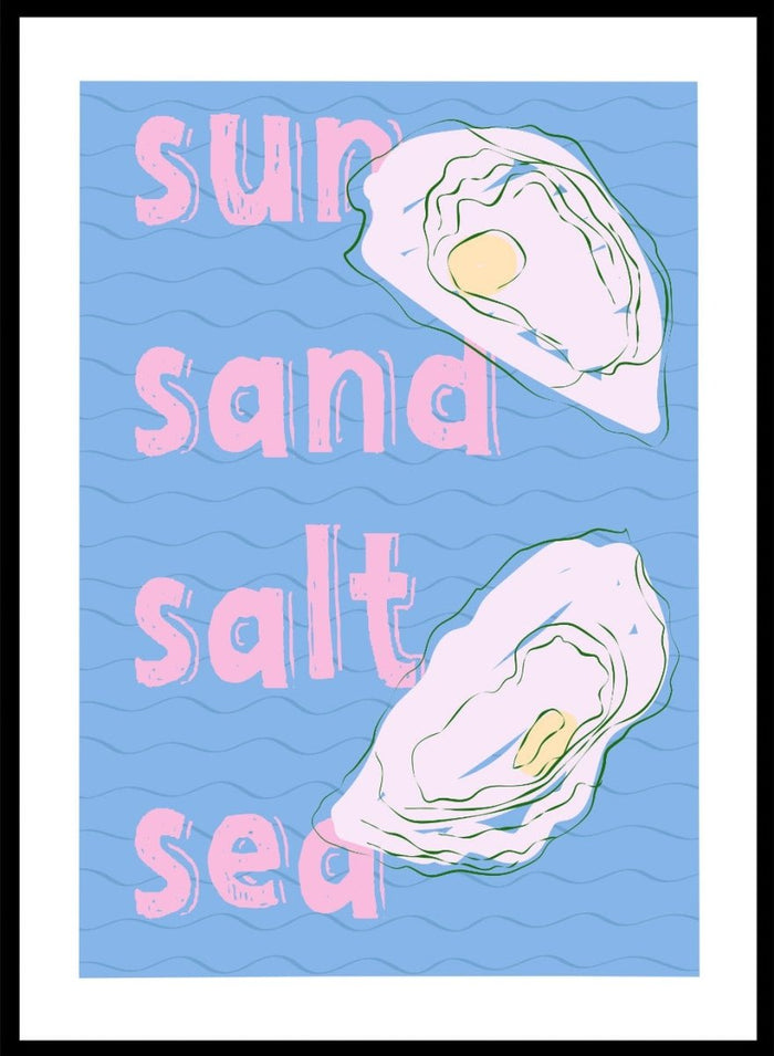 ‘Sun, Sand, Salt & Sea’ Aesthetic Art Print_Sugar & Canvas_Sugar & Canvas