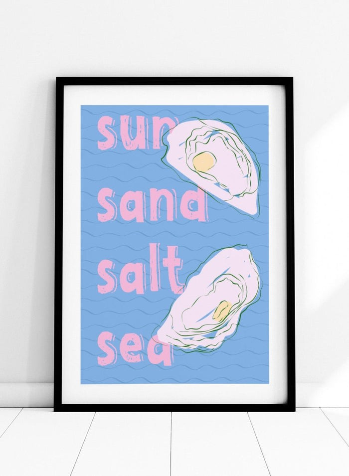 ‘Sun, Sand, Salt & Sea’ Aesthetic Art Print_Sugar & Canvas_Sugar & Canvas