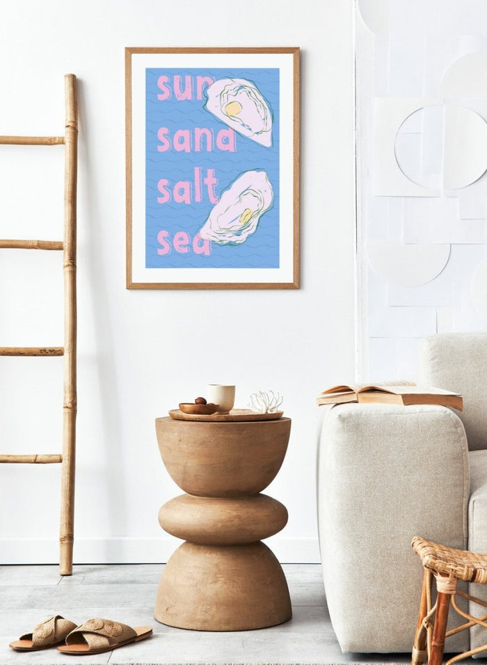 ‘Sun, Sand, Salt & Sea’ Aesthetic Art Print_Sugar & Canvas_Sugar & Canvas