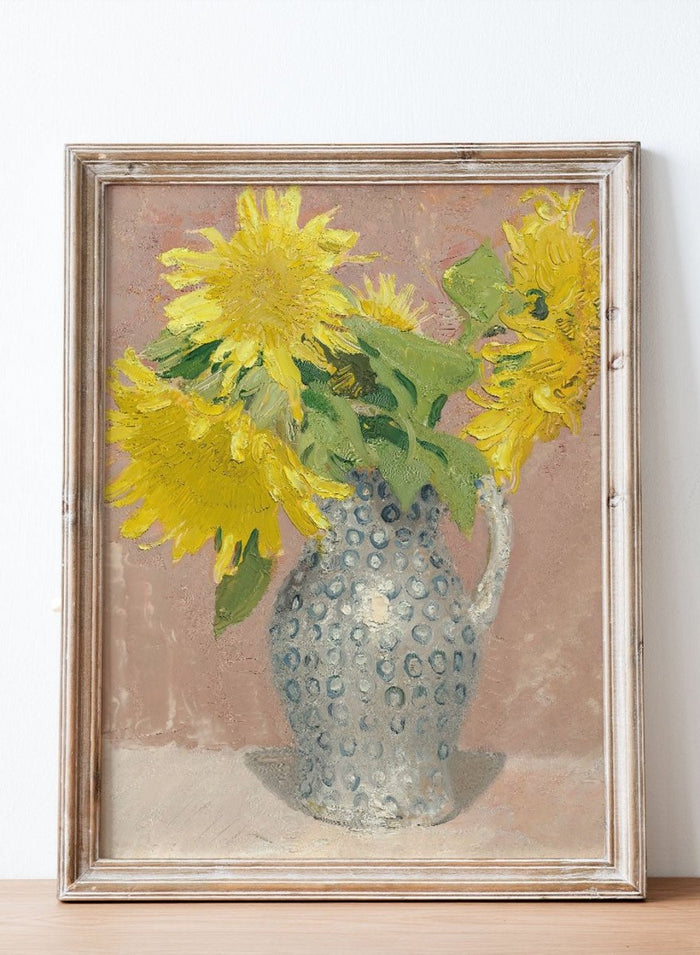 "Sunflowers in Vase" Art Print_Sugar & Canvas_William Nicholson