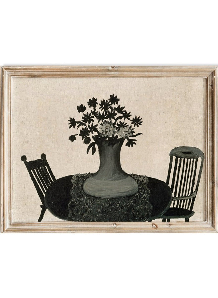 "Table and Two Chairs" Art Print_Sugar & Canvas_Horace Pippin