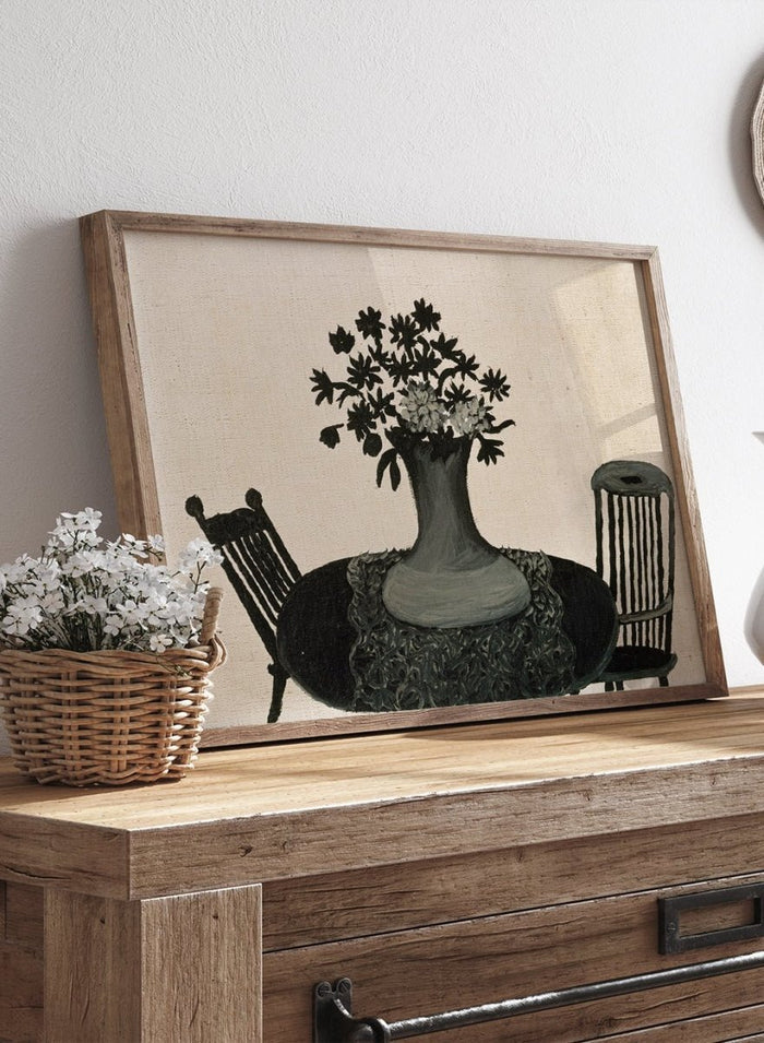 "Table and Two Chairs" Art Print_Sugar & Canvas_Horace Pippin