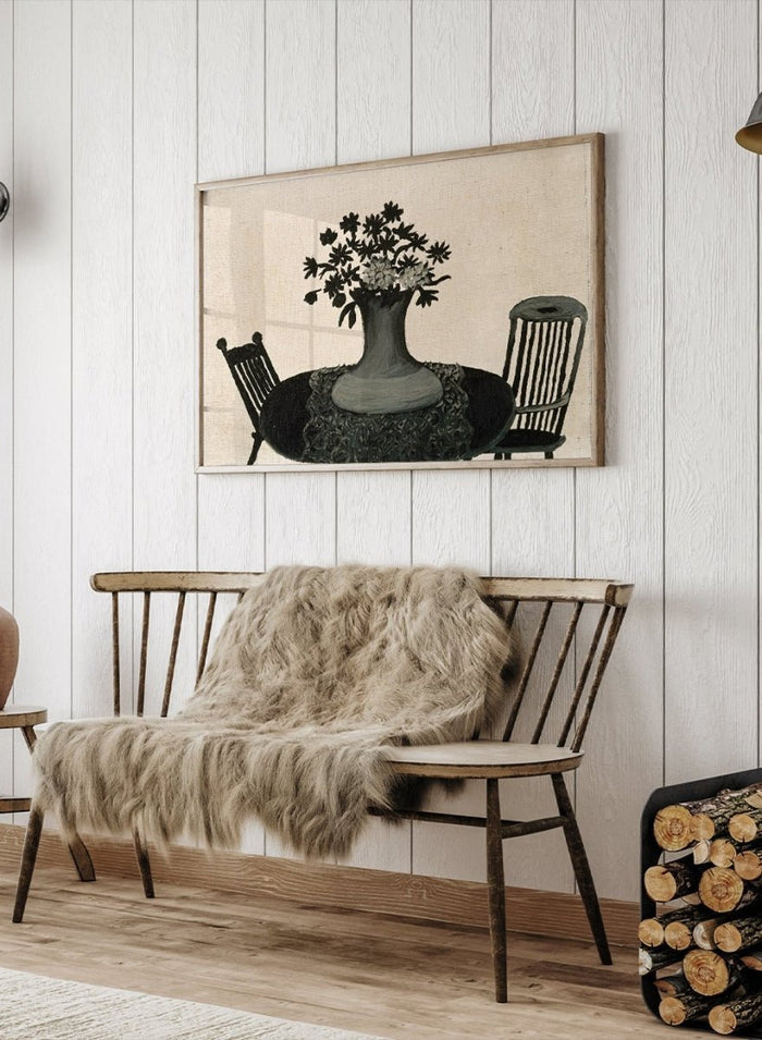 "Table and Two Chairs" Art Print_Sugar & Canvas_Horace Pippin