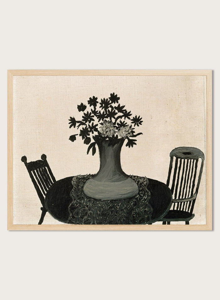 "Table and Two Chairs" Art Print_Sugar & Canvas_Horace Pippin