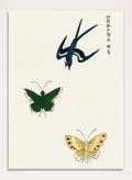Taguchi Tomoki - Swallow and Butterflies Art Print_Sugar & Canvas_Taguchi Tomoki