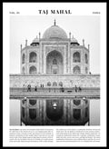 Taj Mahal Black and White City Art Print_Sugar & Canvas_Sugar & Canvas