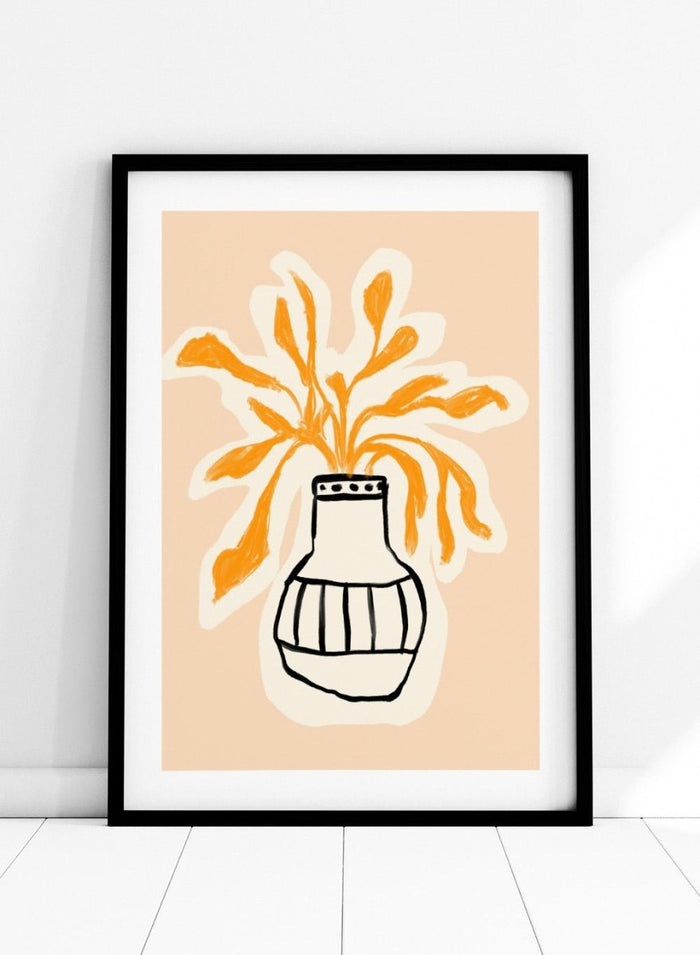 'Tangerine Petals' Aesthetic Art Print_Sugar & Canvas_Sugar & Canvas