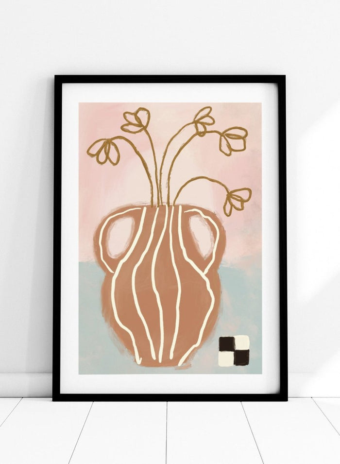 'Terracotta Vase' Aesthetic Art Print_Sugar & Canvas_Sugar & Canvas