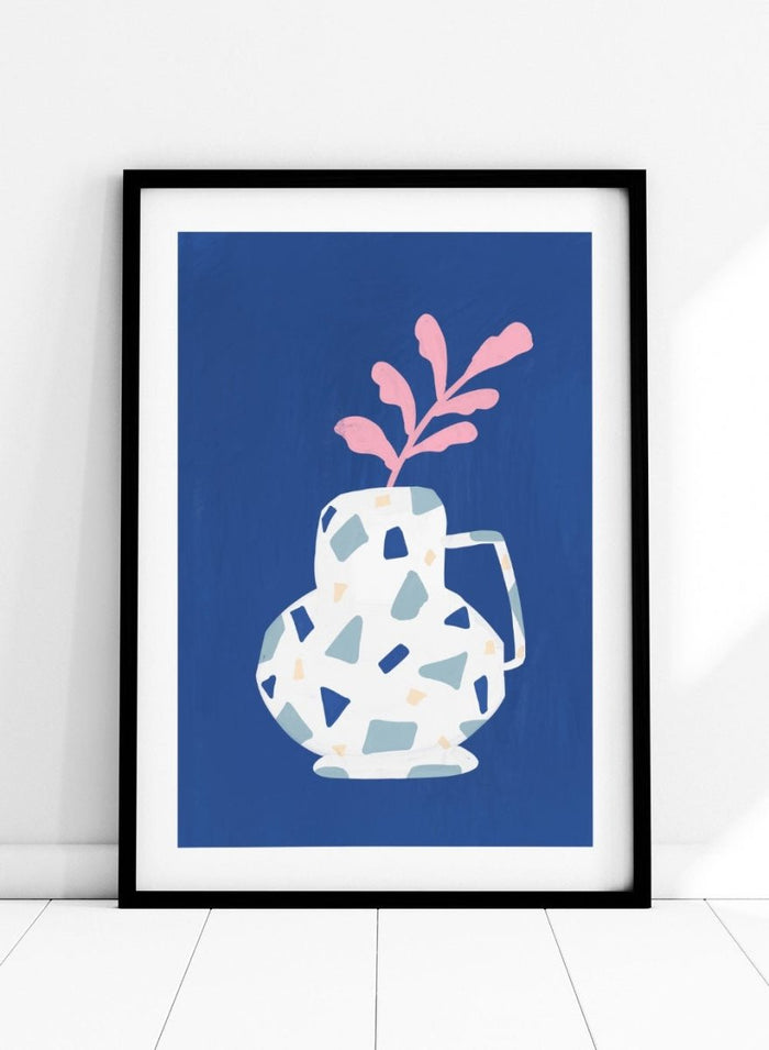 'Terrazzo Vase' Aesthetic Art Print_Sugar & Canvas_Sugar & Canvas
