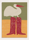 The Art Concept - Bird in Red Boots Art Print_Sugar & Canvas_The Art Concept