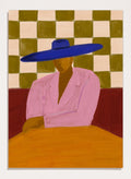 The Art Concept - Blue Hat Chic Art Print_Sugar & Canvas_The Art Concept
