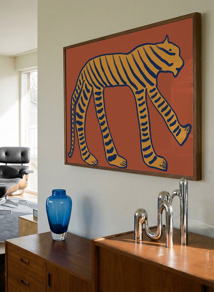 The Art Concept - Bold Tiger Stride Art Print_Sugar & Canvas_The Art Concept