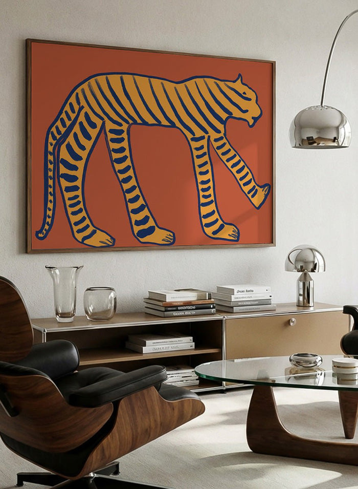 The Art Concept - Bold Tiger Stride Art Print_Sugar & Canvas_The Art Concept