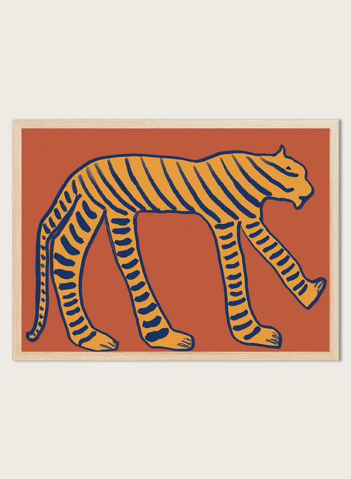 The Art Concept - Bold Tiger Stride Art Print_Sugar & Canvas_The Art Concept