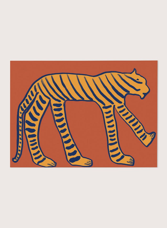 The Art Concept - Bold Tiger Stride Art Print_Sugar & Canvas_The Art Concept