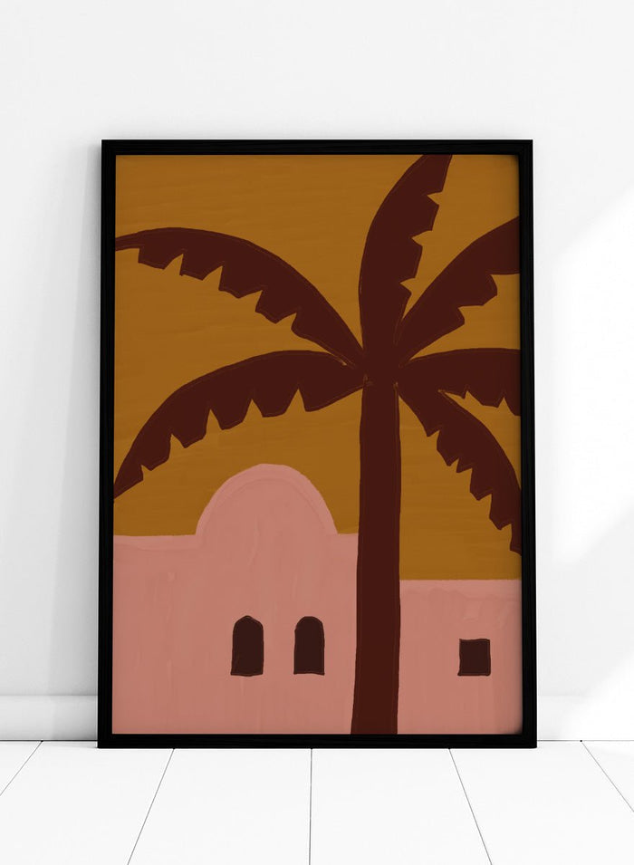 The Art Concept - Desert Palm Abode Art Print_Sugar & Canvas_The Art Concept