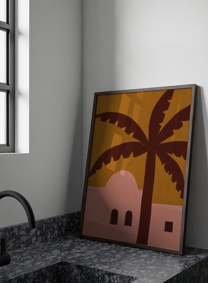 The Art Concept - Desert Palm Abode Art Print_Sugar & Canvas_The Art Concept