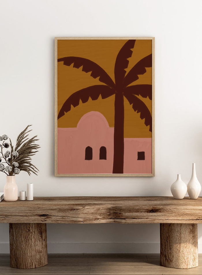 The Art Concept - Desert Palm Abode Art Print_Sugar & Canvas_The Art Concept