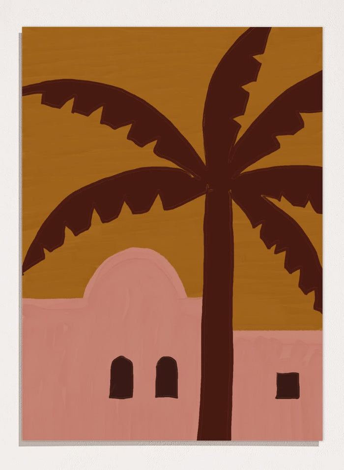 The Art Concept - Desert Palm Abode Art Print_Sugar & Canvas_The Art Concept